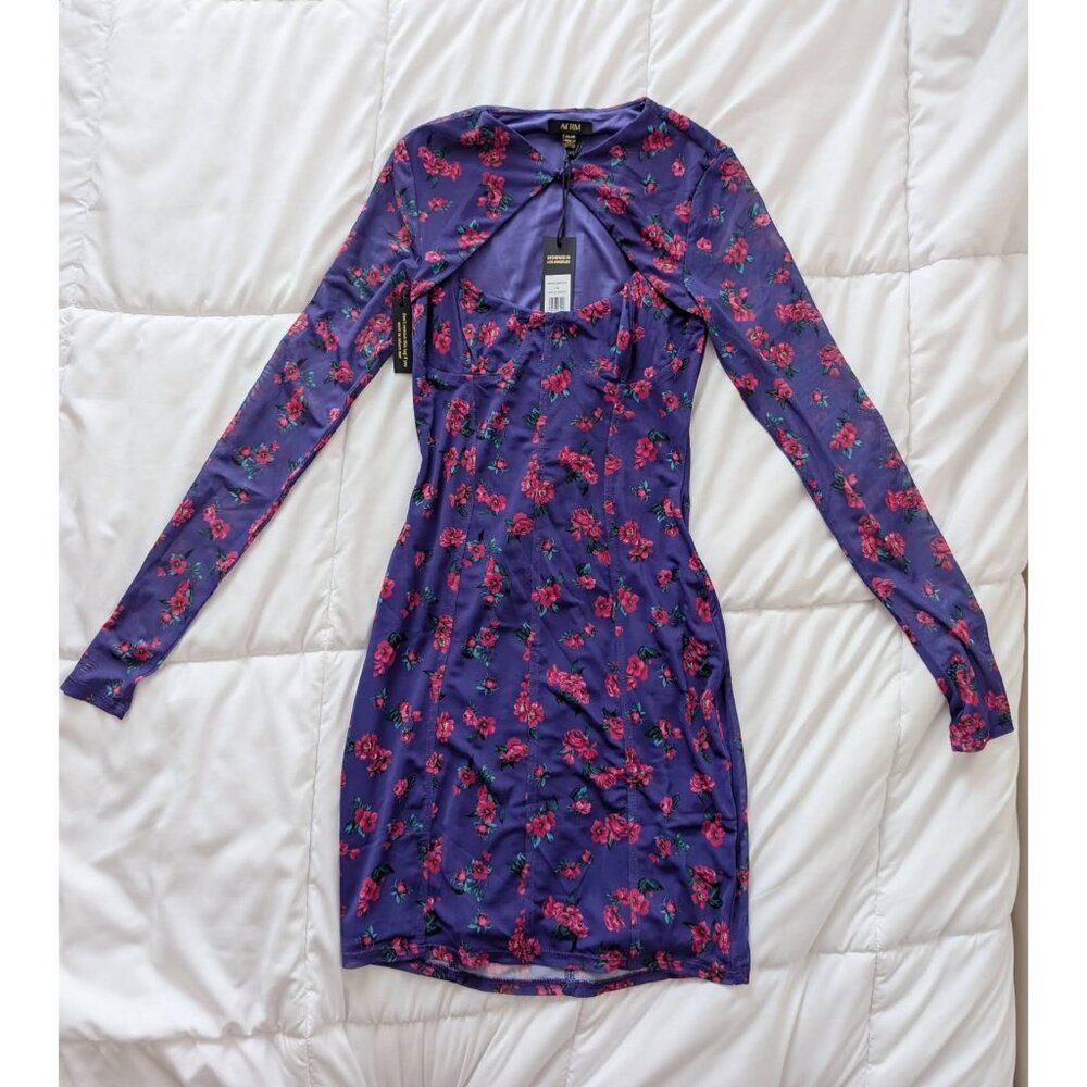 NWT Revolve AFRM Jem Purple Garden Dress - Picture 4 of 4